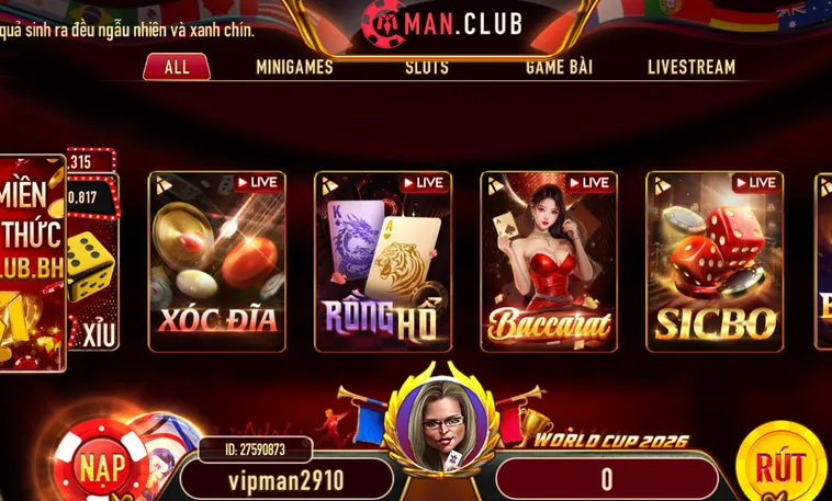 Chinh Phục Thế Giới Live Casino Livestream Tại ManClub Với Hàng Ngàn Ưu Đãi Cực Khủng